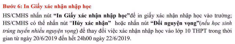 Sở Giáo dục Hà Nội hướng dẫn chi tiết cách xác nhận nhập học vào 10 ảnh 7