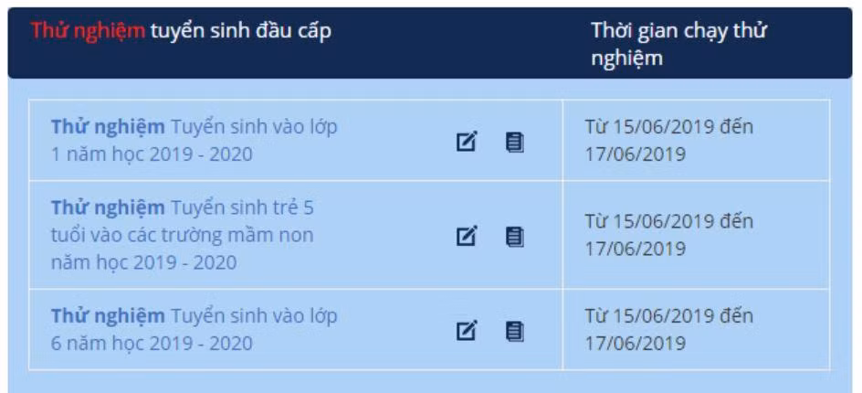 Hà Nội mở cổng đăng ký trực tuyến thử nghiệm tuyển sinh đầu cấp ảnh 2