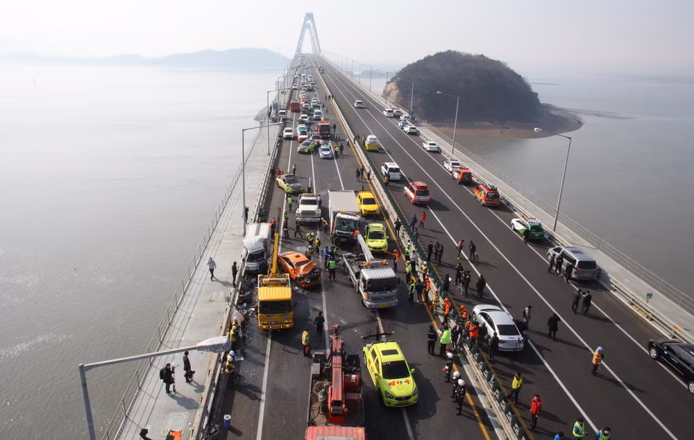 Hai người Việt Nam bị thương trong vụ đâm xe liên hoàn tại Incheon ảnh 1