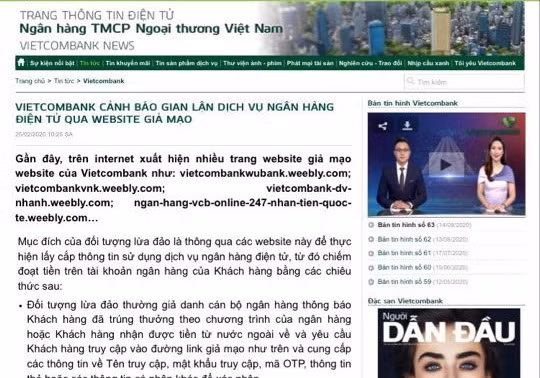 Cảnh báo thủ đoạn lừa đảo thông qua website giả mạo ảnh 1