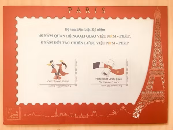 Phát hành bộ tem đặc biệt kỷ niệm quan hệ giữa Việt Nam và Pháp ảnh 1