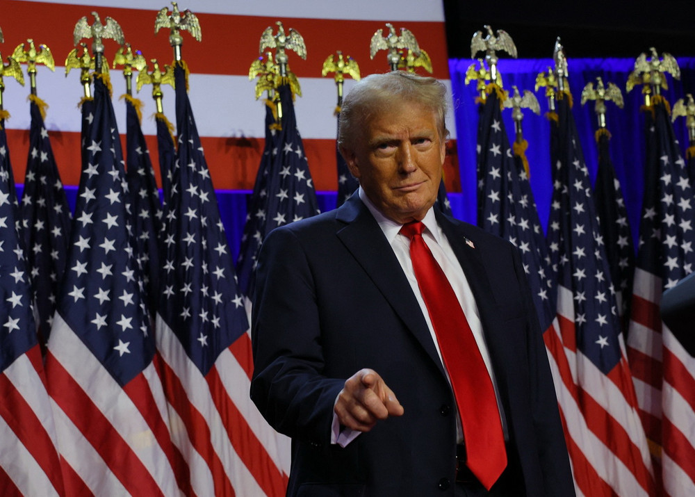 Những hình ảnh đầu tiên của ông Donald Trump sau khi giành chiến thắng |  Vietnam+ (VietnamPlus)