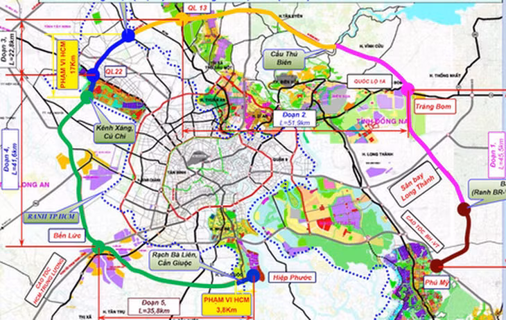 TP Hồ Chí Minh: Thống nhất trình dự án Vành đai 4 vào cuối năm 2023 ảnh 1