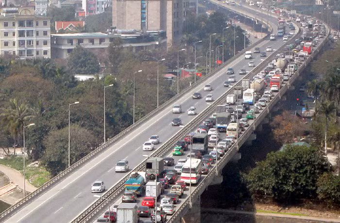 Hà Nội khẩn cấp sửa chữa xô lệch gối cầu đường vành đai 3 trên cao ảnh 1