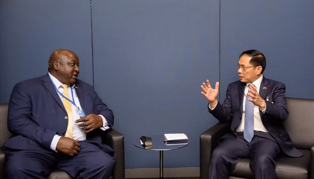 Bộ trưởng Bùi Thanh Sơn tiếp xúc quan chức cấp cao Lào, Uganda và EU ảnh 2