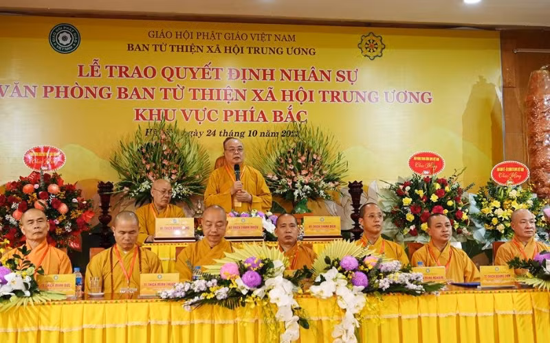 Giáo hội Phật giáo bổ nhiệm nhân sự để tăng cường hoạt động từ thiện ảnh 1
