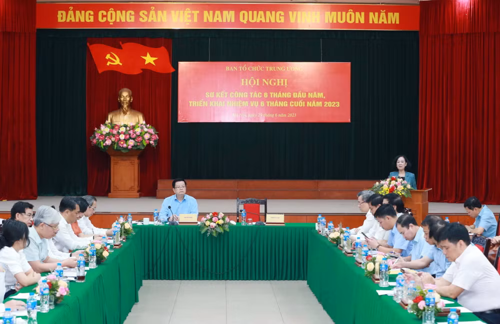 Ban Tổ chức Trung ương triển khai nhiệm vụ 6 tháng cuối năm 2023 ảnh 1
