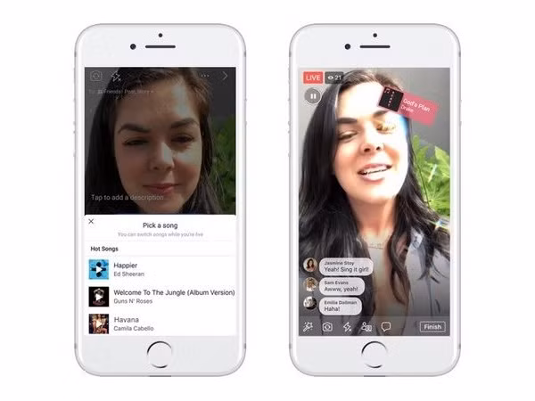 'Gã khổng lồ' Facebook cung cấp tính năng hát nhép trực tuyến ảnh 1