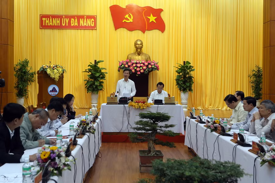 Đoàn kiểm tra của Bộ Chính trị làm việc với Thành ủy Đà Nẵng ảnh 1