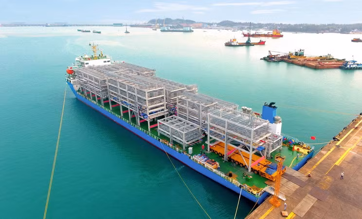 Doosan Vina xuất khẩu 1.200 tấn module đầu tiên sang Singapore ảnh 1