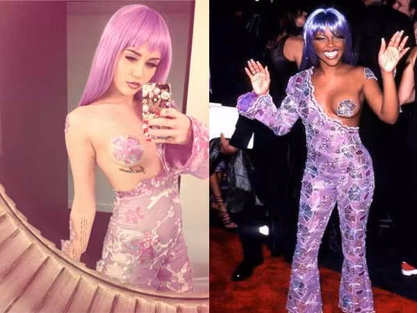 Miley Cyrus hóa trang siêu gợi cảm đi chơi Halloween ảnh 1