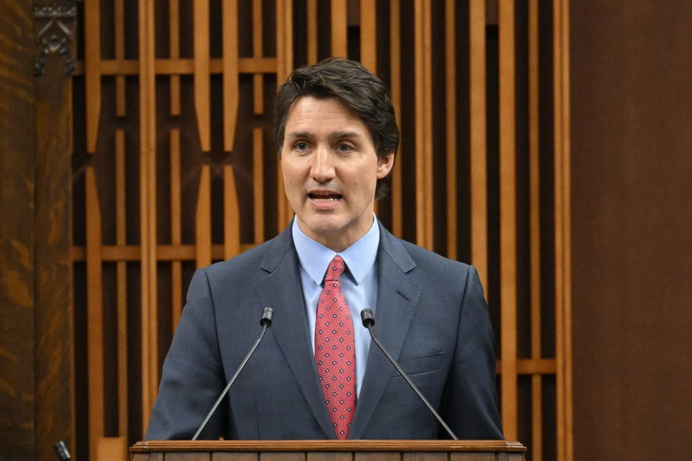 Thủ tướng Canada Justin Trudeau công bố 12 thay đổi trong Nội các | Vietnam+ (VietnamPlus)