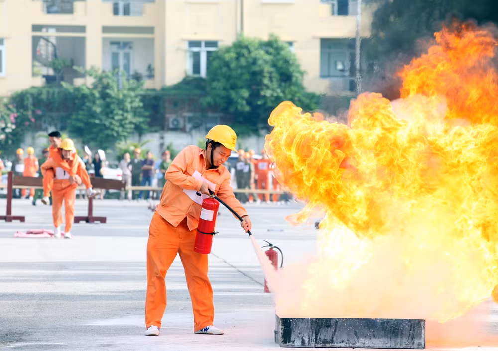 Hội thao nghiệp vụ chữa cháy và cứu nạn, cứu hộ quận Ba Đình ảnh 3
