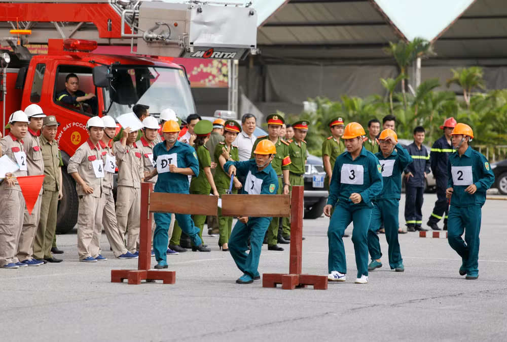 Hội thao nghiệp vụ chữa cháy và cứu nạn, cứu hộ quận Ba Đình ảnh 4
