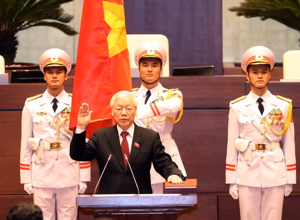 Đồng chí Nguyễn Phú Trọng tuyên thệ nhậm chức Chủ tịch nước ảnh 1