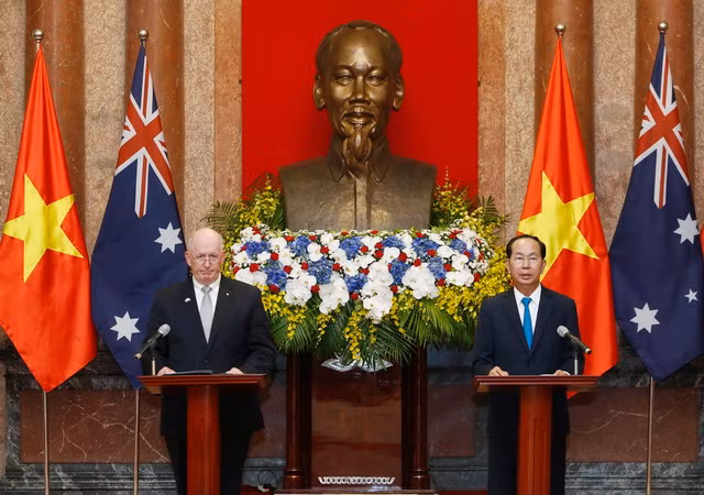 Chủ tịch nước Trần Đại Quang và Toàn quyền Australia gặp gỡ báo chí ảnh 1