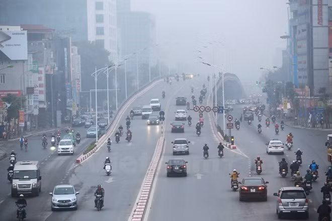 Bắc Bộ sáng có sương mù, chất lượng không khí Hà Nội tốt dần lên ảnh 1