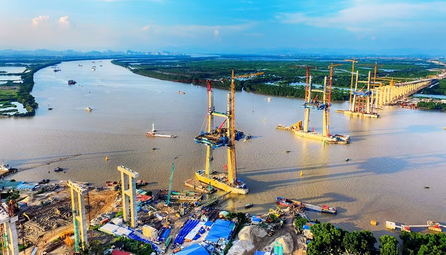 Chính thức hợp long cầu Bạch Đằng nối Quảng Ninh và Hải Phòng ảnh 1