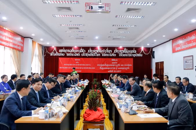 Tăng cường hợp tác giữa Thủ đô Hà Nội và Thủ đô Vientiane của Lào ảnh 1