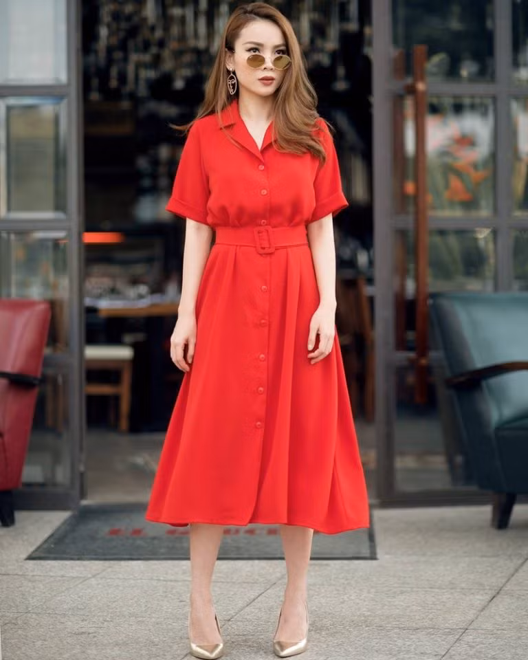 Ngất ngây với street style ngập tràn váy đầm cổ điển của mỹ nhân Việt ảnh 2