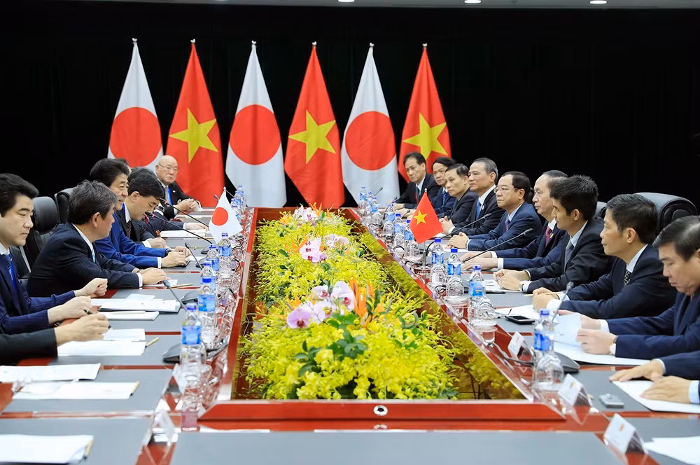 Chủ tịch nước Trần Đại Quang tiếp Thủ tướng Nhật Bản Shinzo Abe ảnh 2