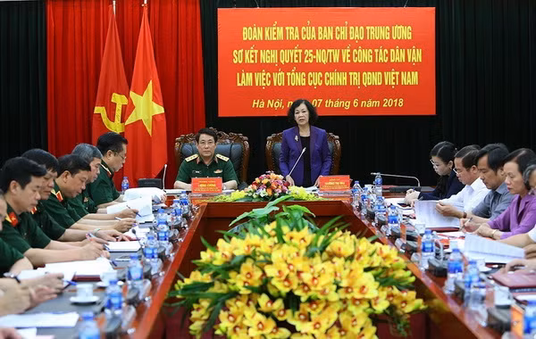 Công tác dân vận trong quân đội luôn ''thực tâm, thực chất'' ảnh 1