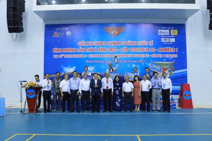 64 cơ thủ tranh tài Giải Billiards Carom 3 băng Quốc tế Bình Dương ảnh 1