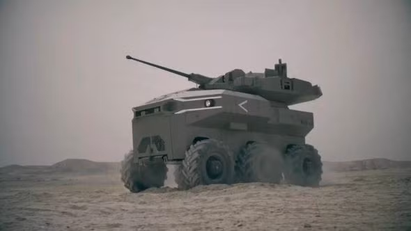 Bộ Quốc phòng Israel thử nghiệm xe robot chiến đấu không người lái ảnh 1