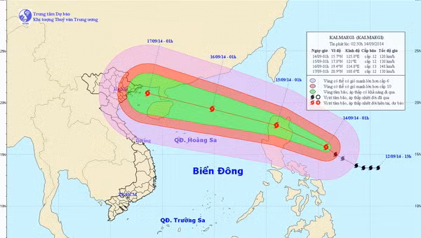 Bão Kalmaegi sẽ vào biển Đông trong 24 giờ tới và còn mạnh thêm ảnh 1