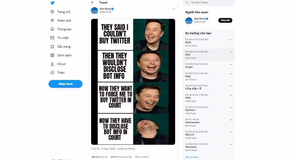Elon Musk tung chiêu đáp trả đe doạ khởi kiện của Twitter ảnh 1