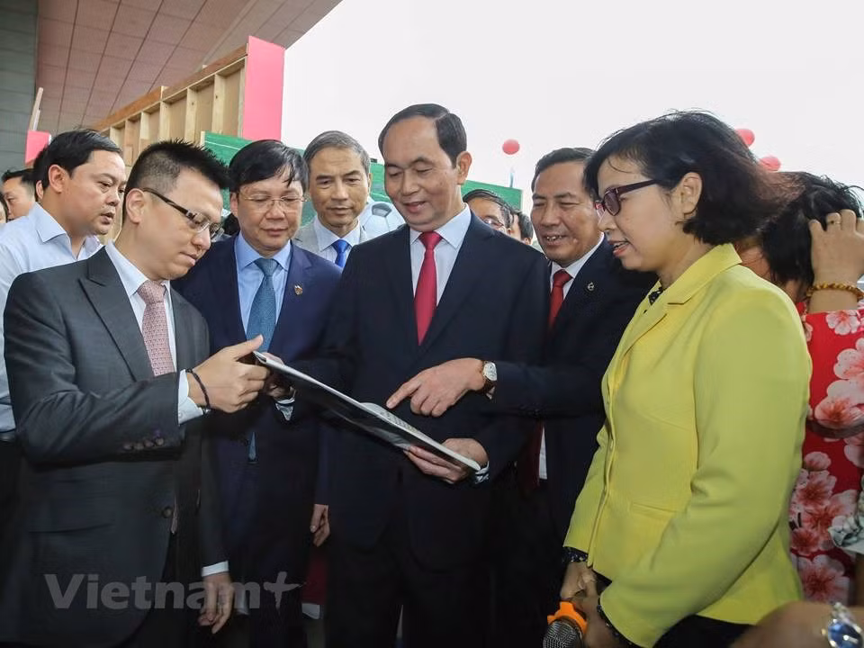 Chủ tịch nước Trần Đại Quang dự Lễ bế mạc Hội báo toàn quốc 2018 ảnh 1