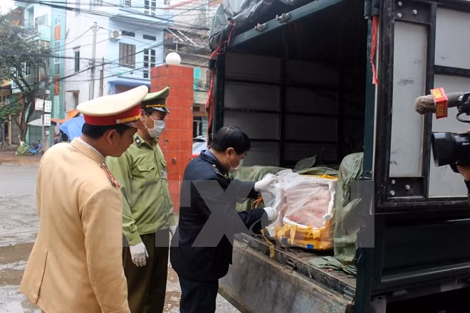 Bắt vụ vận chuyển hàng trăm kg thịt chó, mèo không rõ nguồn gốc ảnh 1
