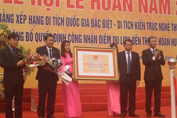 Đền thờ Lê Hoàn đón bằng công nhận Di tích quốc gia đặc biệt ảnh 1