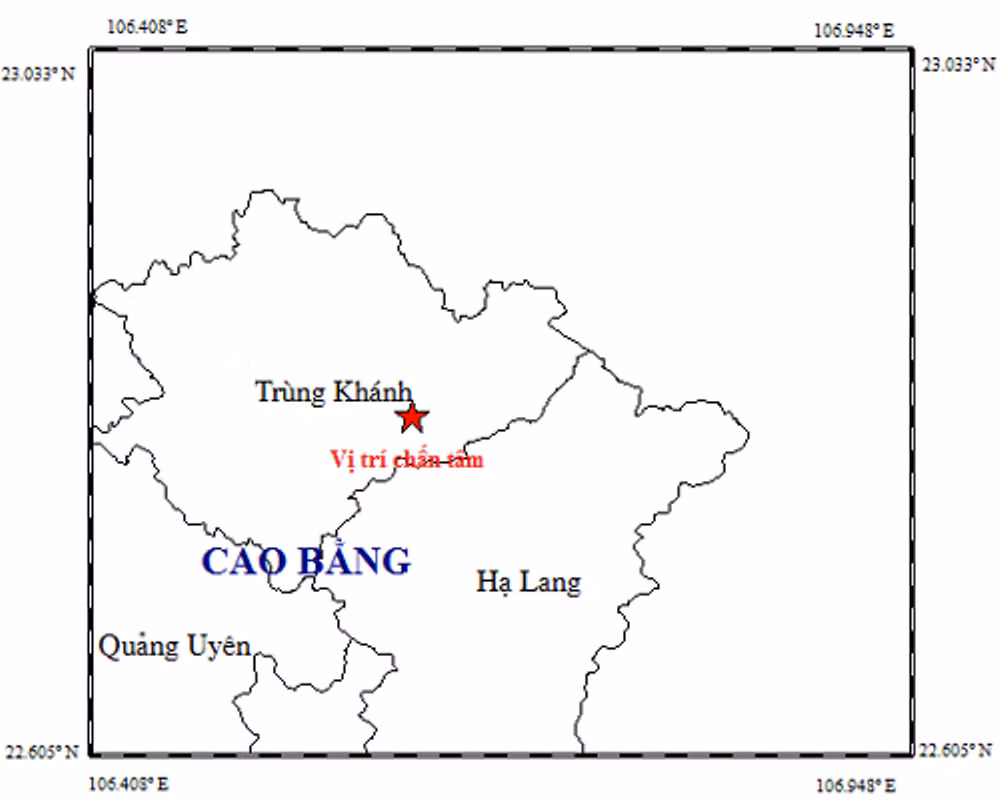 Tiếp tục xảy ra trận động đất cường độ 3,8 tại tỉnh Cao Bằng ảnh 1