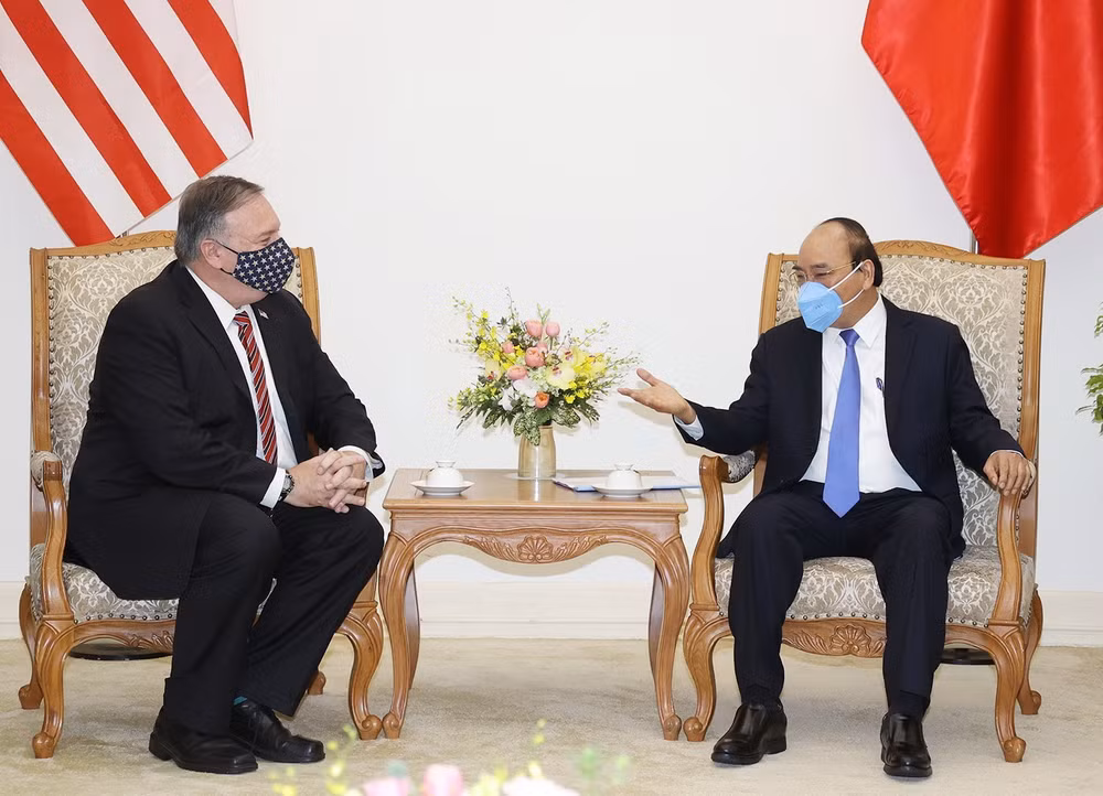 Thủ tướng Nguyễn Xuân Phúc tiếp Ngoại trưởng Hoa Kỳ Michael Pompeo ảnh 1