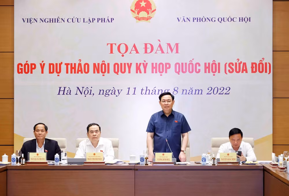 Góp ý để hoàn thiện dự thảo Nội quy kỳ họp Quốc hội sửa đổi ảnh 1