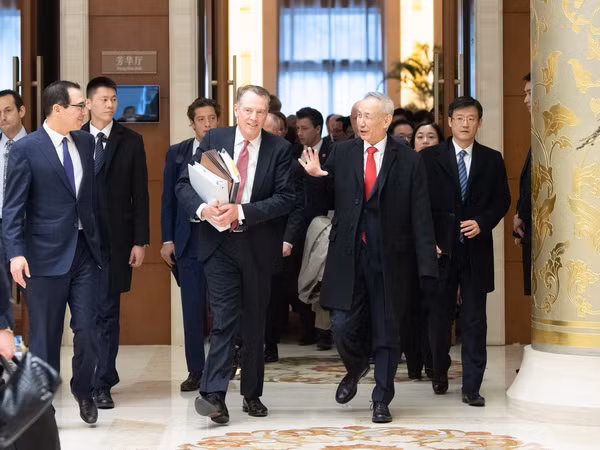 Mỹ và Trung Quốc tiếp tục vòng đàm phán thương mại ở Washington ảnh 1