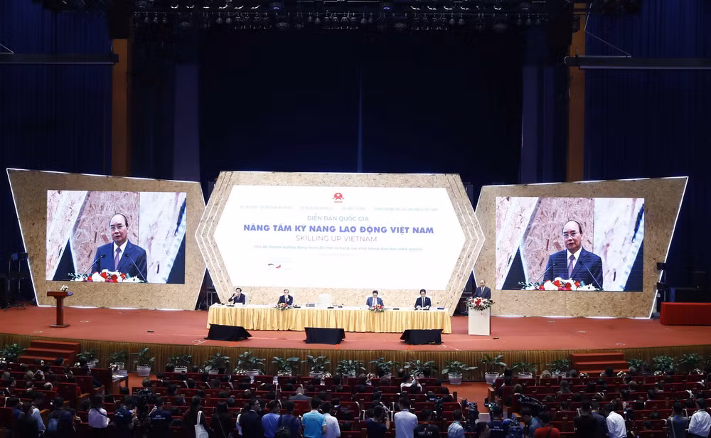 Hơn 1.500 đại biểu dự Diễn đàn "Nâng tầm kỹ năng lao động Việt Nam" ảnh 1