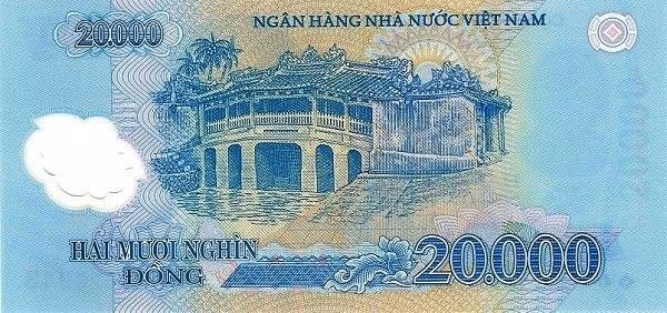Chùa Cầu được in trên tờ tiền mệnh giá bao nhiêu?