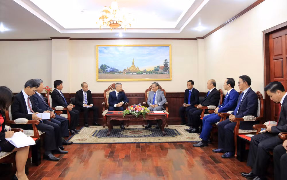 Đoàn Việt Nam chúc mừng 44 năm Quốc khánh CHDCND Lào ảnh 2
