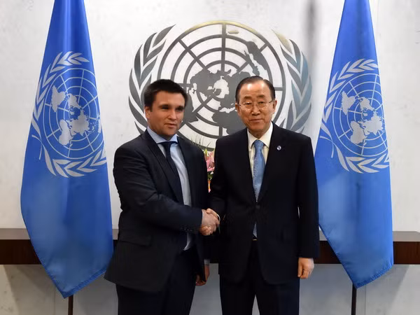 Tổng Thư ký Ban Ki-moon gặp Ngoại trưởng Ukraine Klimkin ảnh 1