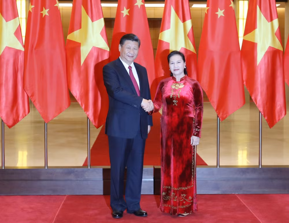 Chủ tịch Quốc hội Nguyễn Thị Kim Ngân hội kiến Tổng Bí thư Trung Quốc ảnh 1