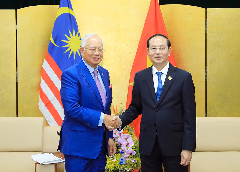 Chủ tịch nước Trần Đại Quang gặp song phương Thủ tướng Malaysia ảnh 1