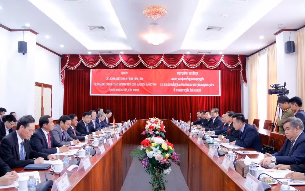 Lào muốn Việt Nam tiếp tục giúp đào tạo cán bộ kiểm tra Đảng ảnh 5