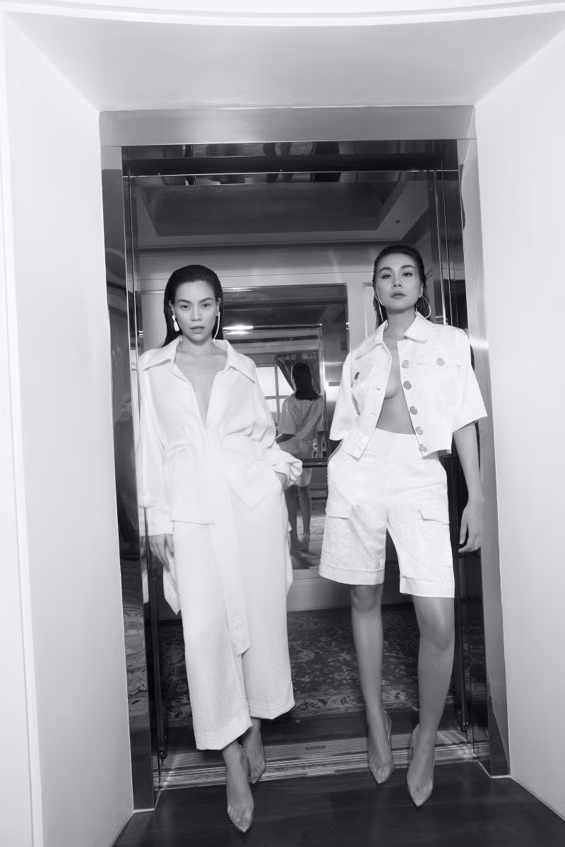 Thanh Hằng, Hà Hồ diện trang phục của Công Trí trên Vogue Paris ảnh 5
