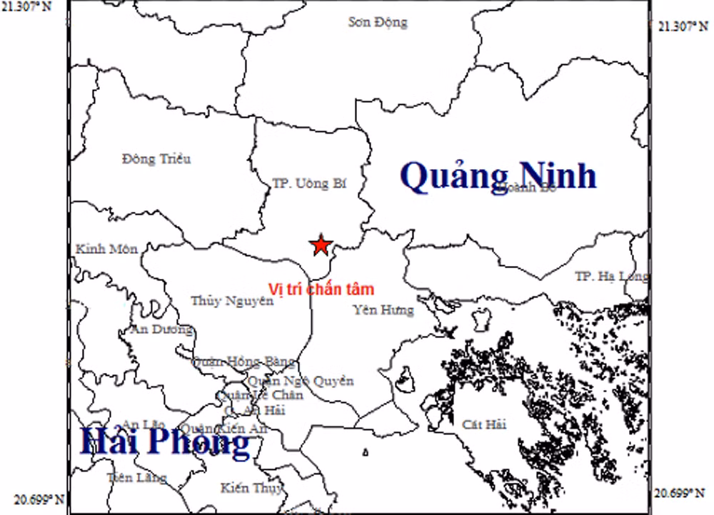 Động đất cường độ 3,2 làm rung chuyển nhà dân ở tỉnh Quảng Ninh ảnh 1