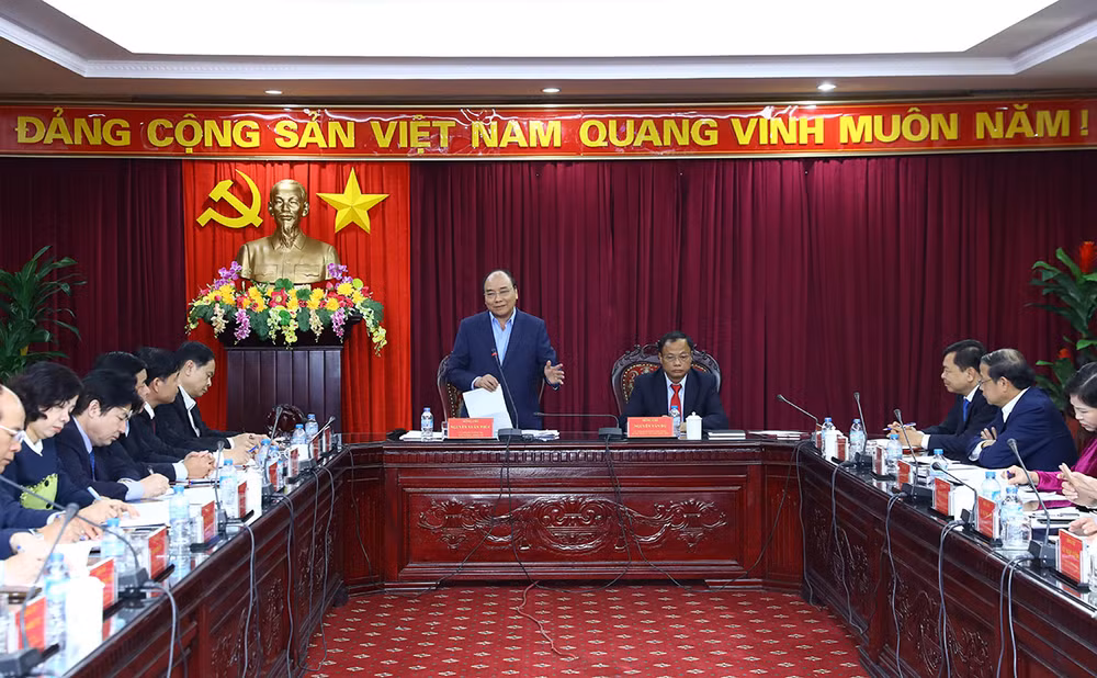 Thủ tướng Chính phủ Nguyễn Xuân Phúc làm việc với tỉnh Bắc Kạn ảnh 1