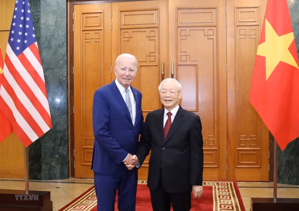 Đại sứ Hoa Kỳ họp báo về kết quả chuyến thăm của Tổng thống Biden ảnh 2