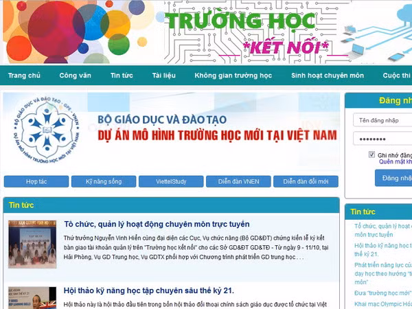 Hỗ trợ tổ chức và quản lý giáo dục qua trang “Trường học kết nối” ảnh 1