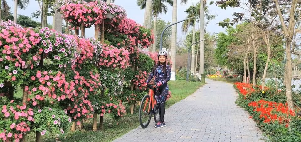 Hơn một triệu bông hồng bung nở rực rỡ khắp khu đô thị Ecopark ảnh 12